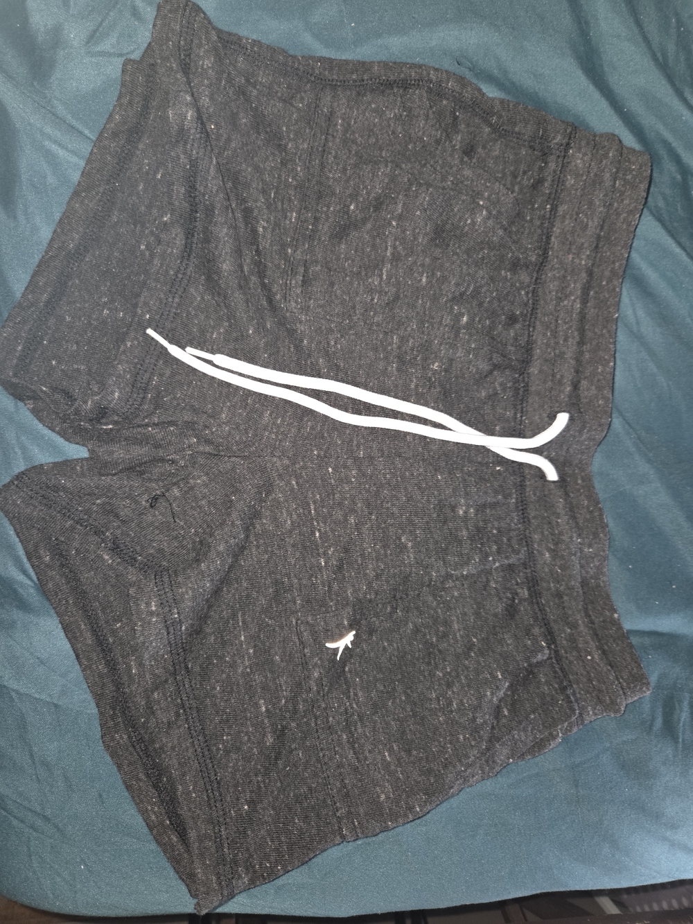 Men's Athletic Drawcord Shorts in Black Heather Size Xs